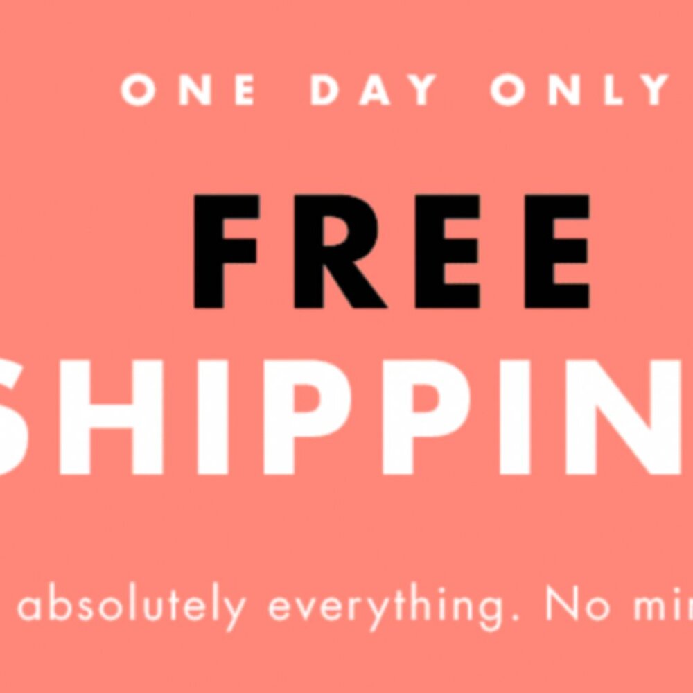 Today only you get free shipping on any pair of shoes